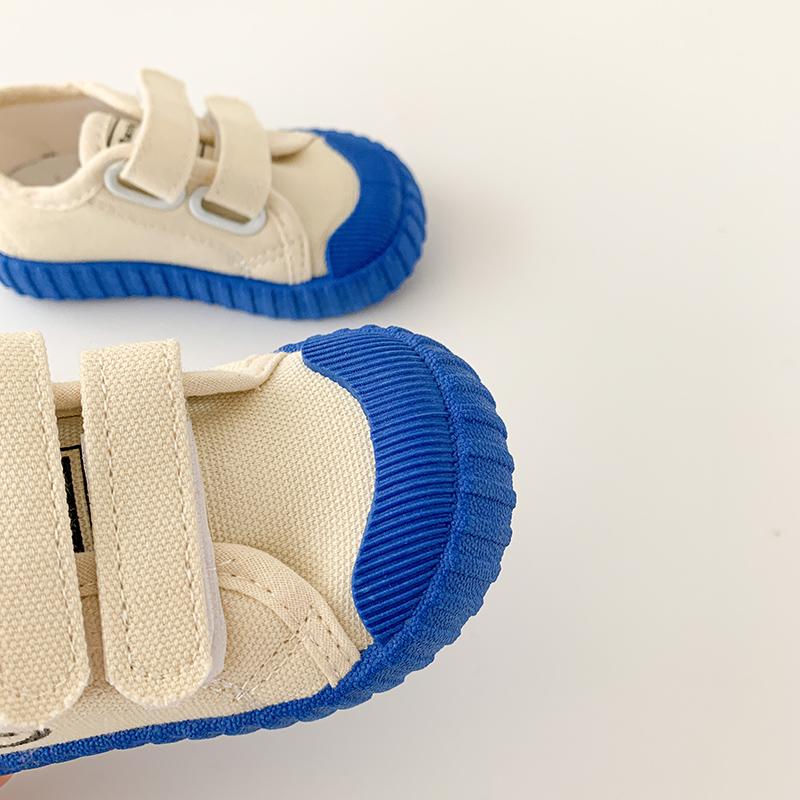 wholesale boys clothing Toddler Color-Block Velcro Canvas Shoes Wholesale - PrettyKid