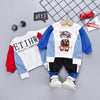 2-Piece Long-Sleeve Cartoon Pattern Top and Pants Wholesale children's clothing - PrettyKid