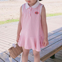 Toddler Girl Sporty Sleeveless Dress - PrettyKid