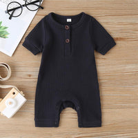 Baby Solid Pattern Bodysuit - PrettyKid