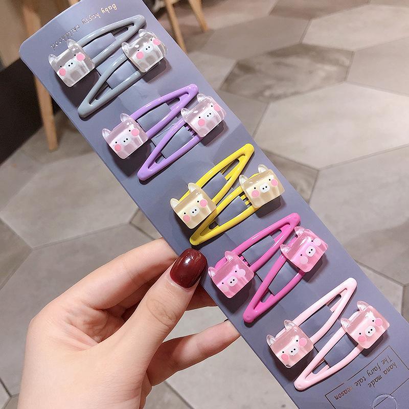 Five Pairs of Cute Hair Clip - PrettyKid