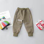 Letter Pattern Thick Pants for Children Boy - PrettyKid