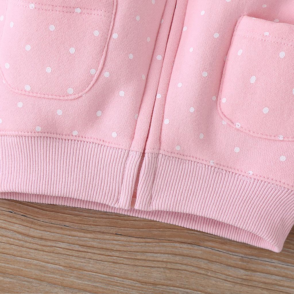 Baby Girls Cute Cartoon Rabbit Wave Point Coat Jumpsuit Pants Set Wholesale Baby Clothes Vendors - PrettyKid