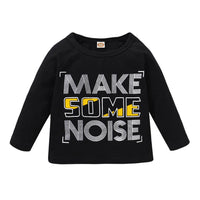 Baby Boy Make Some Noise Long Sleeve Top & Pants Baby Clothes Wholesale Suppliers - PrettyKid