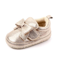 Bow Velcro soft sole baby shoe - PrettyKid