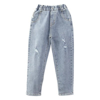 Kid Girl Casual Denim Pants - PrettyKid