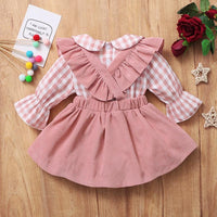 2-piece Plaid Shirt & Skirt for Baby Girl - PrettyKid