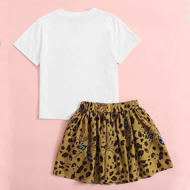 Toddler Girl Leopard Print Dress Set - PrettyKid