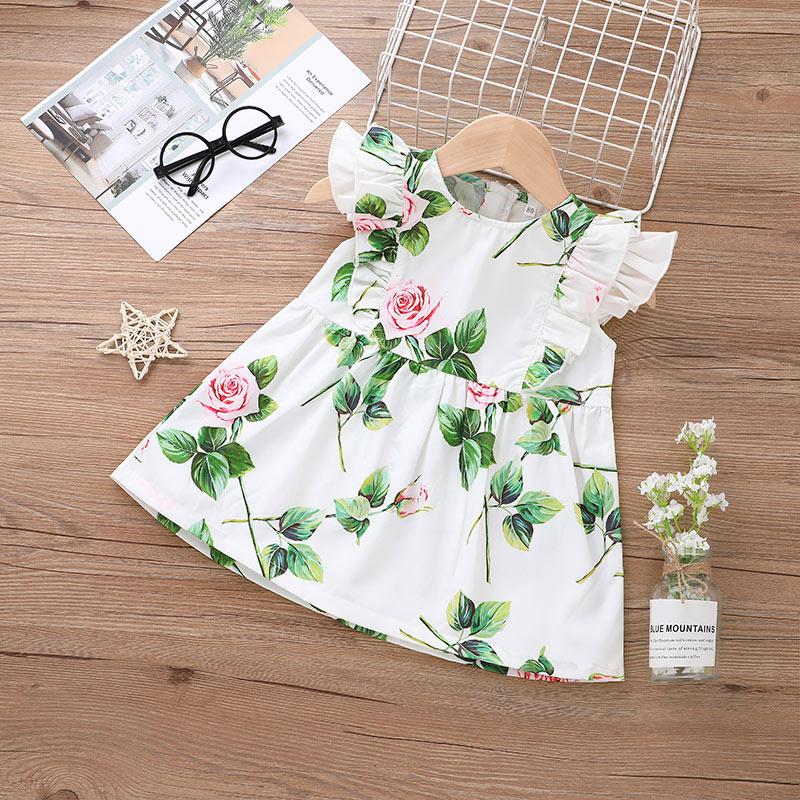 Baby Girl Ruffle Floral Dress - PrettyKid
