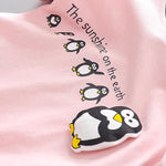 2-piece Penguin Pattern T-shirt & Shorts for Children Boy - PrettyKid
