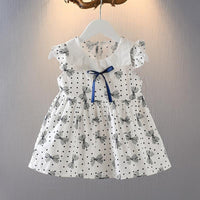 Bow Printed Dress for Toddler Girl - PrettyKid