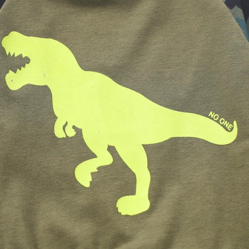 2-piece Dinosaur Pattern Sweatshirts & Pants for Baby Boy - PrettyKid