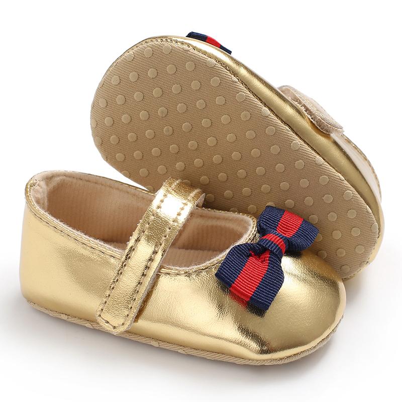 Velcro Design Bow Decor Soft Shoes for Baby Girl Wholesale children's clothing - PrettyKid