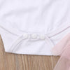 wholesale childrens denim jackets Baby Girl Letter Pattern Top & Mesh Shorts - PrettyKid