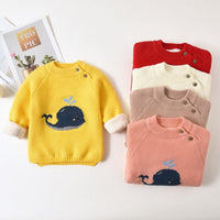 Autumn and Winter Children's Thickened Sweater Knitted Bottoms Baby - PrettyKid