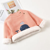 Autumn and Winter Children's Thickened Sweater Knitted Bottoms Baby - PrettyKid