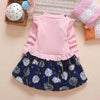 Fashion Color-block Floral Dress Wholesale children's clothing - PrettyKid