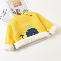 Autumn and Winter Children's Thickened Sweater Knitted Bottoms Baby - PrettyKid