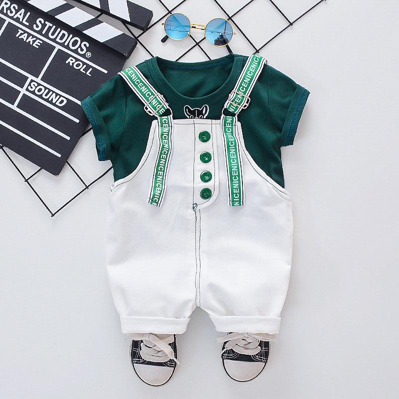 2-piece T-shirt & Bib Pants for Children Boy - PrettyKid