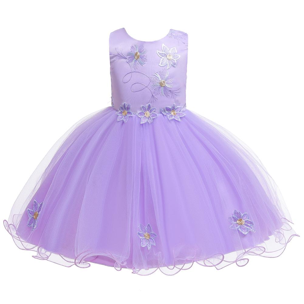 Girls' Prom Dress Embroidered Formal Dress - PrettyKid