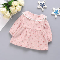 Cherry Printed Lace Dress for Toddler Girl - PrettyKid