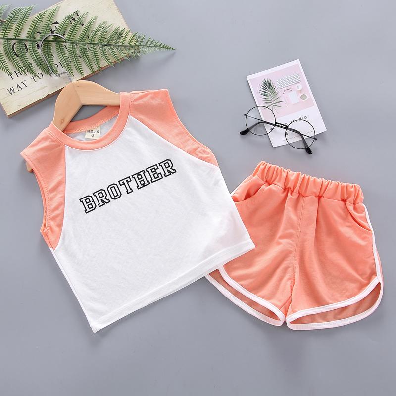 2-piece Letter Pattern T-shirt & Shorts for Toddler Girl - PrettyKid