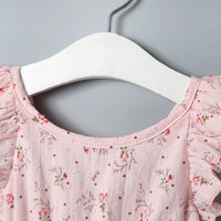 Sweet Plant Flower Pattern Dress for Baby Girl Wholesale children's clothing - PrettyKid