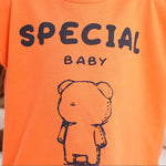 Grow Boy Bear Pattern T-shirt & Shorts - PrettyKid