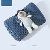 Baby Boys Girls Solid Color Double-sided Bean Blanket Baby Blanket Children's Quilt - PrettyKid