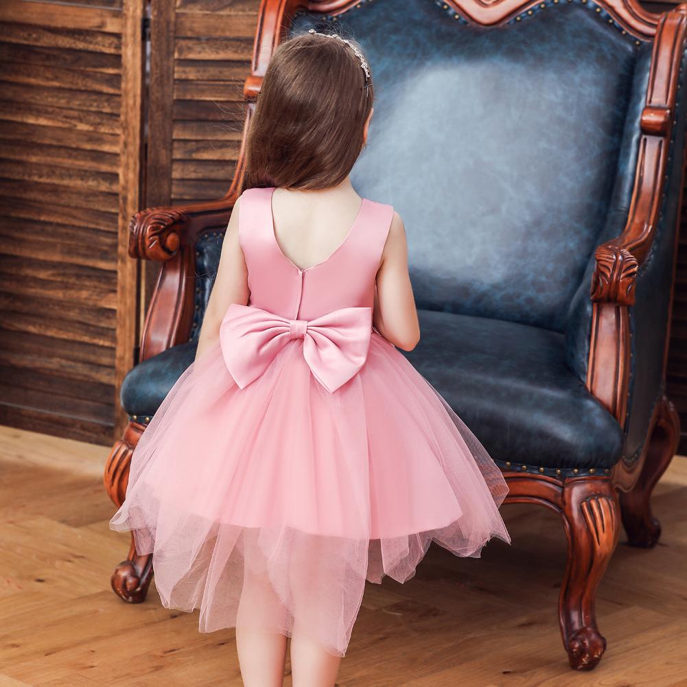 Girls' Party Dress Wedding Princess Dress Tutu Mesh Flower Girl Dress - PrettyKid