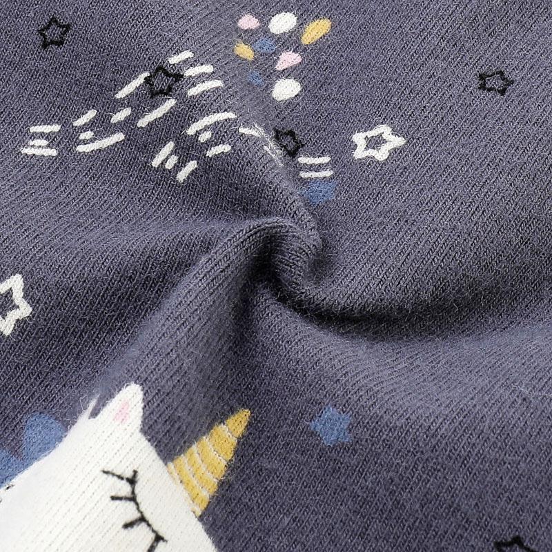 best wholesale baby clothes Toddler Girl Unicorn Print Long Sleeves Pajamas Top & Pants - PrettyKid