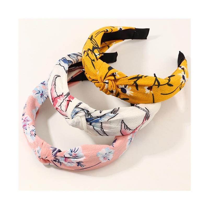 3-Pieces cloth Printed hair band For Grils - PrettyKid