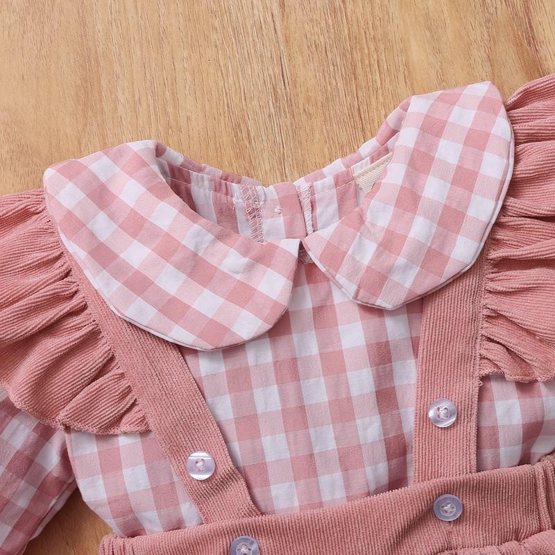 2-piece Plaid Shirt & Skirt for Baby Girl - PrettyKid