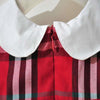 Lapel Collar Plaid Dress for Toddler Girl Wholesale children's clothing - PrettyKid