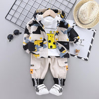 3-piece Camouflage Coat & Sweatshirt & Pants for Children Boy - PrettyKid