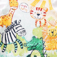 Baby's Jumpsuit with Cartoon Animals Patterns - PrettyKid