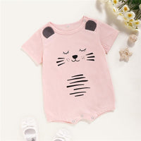 Cat Pattern Bodysuit for Baby Girl - PrettyKid