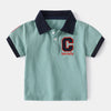 18M-7Y Polo Toddler Boys Shirts Short Sleeve Lapel Colorblock Wholesale Boy Boutique Clothes - PrettyKid