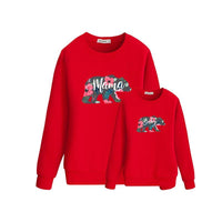 wholesale kids jeans Parent-Child Letter Pattern Sweatshirt - PrettyKid