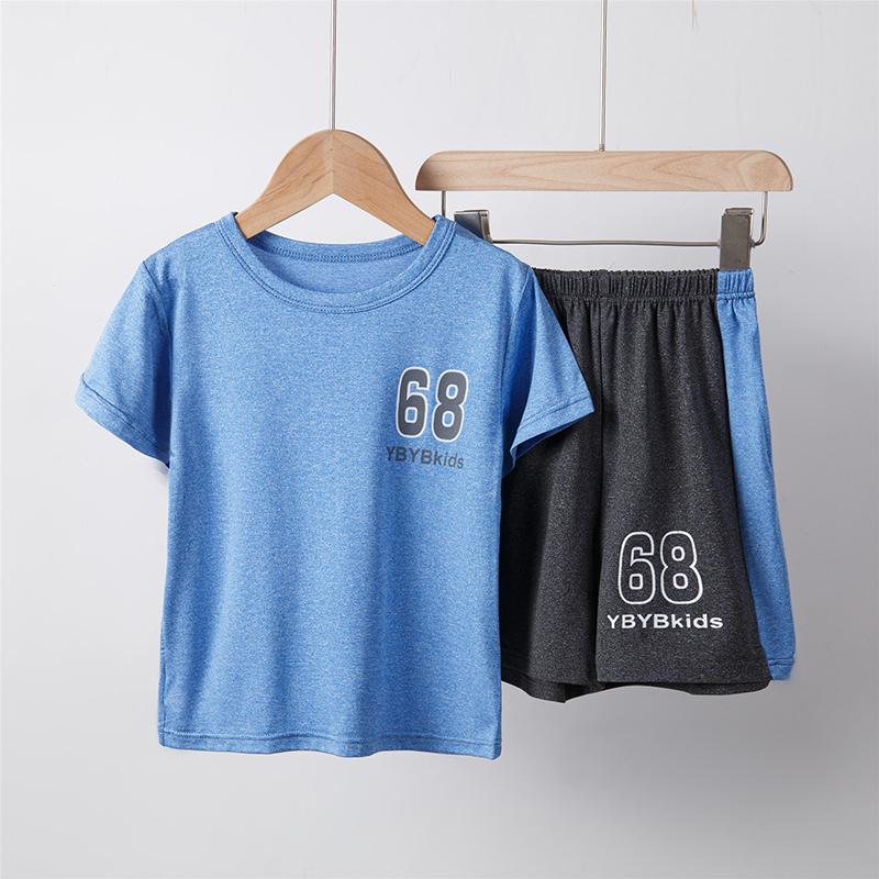 Toddler Boy Solid Color T-shirt & Shorts - PrettyKid