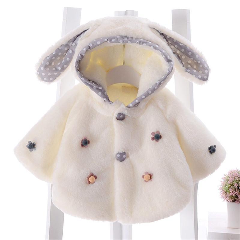 Rabbit Pattern Cloak for Baby Girl - PrettyKid