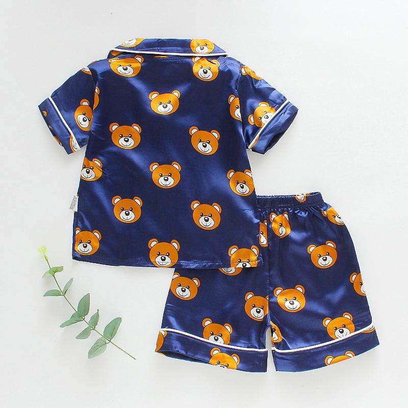 2-piece Animal Pattern Pajamas for Toddler Boy - PrettyKid