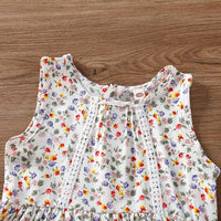 Toddler Girl Sleeveless Floral Dress - PrettyKid