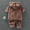 2-piece Plush Hoodie & Pants for Toddler Boy Wholesale Children's Clothing - PrettyKid