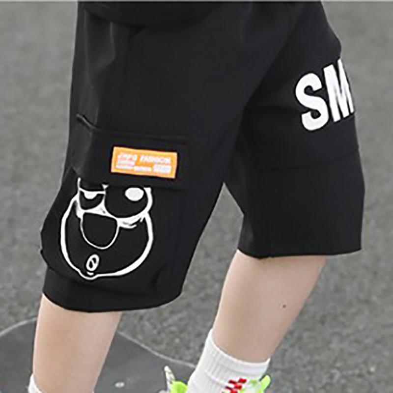 Boy Cartoon Cat Pattern T-shirt & Shorts Children's Clothing - PrettyKid