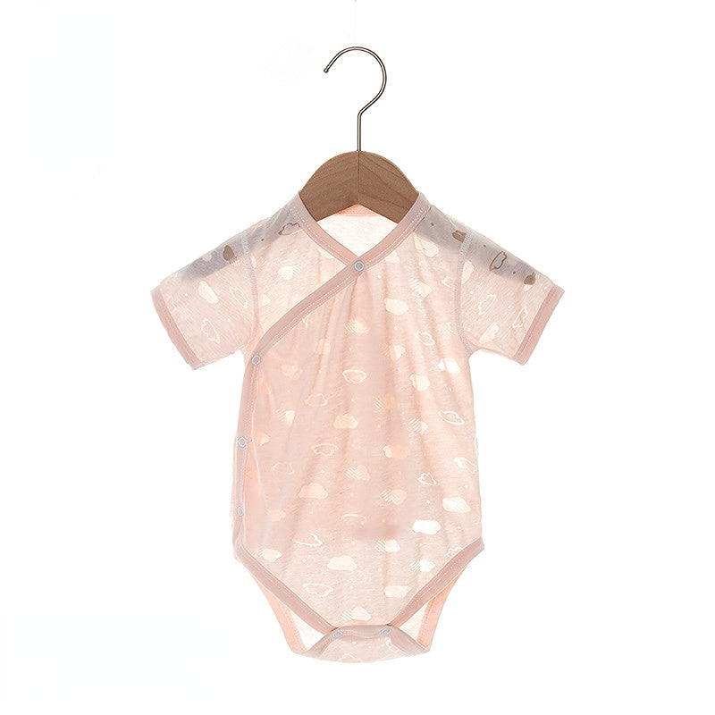 Newborn short-sleeved one-piece summer dress