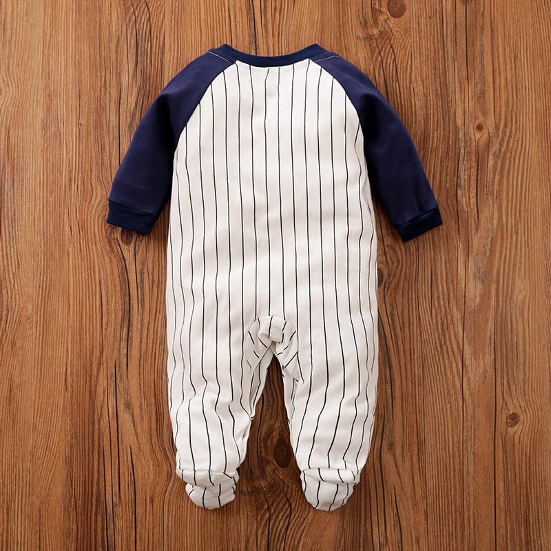 Casual Striped Sports Long-Sleeve Jumpsuit for Baby Children's clothing wholesale - PrettyKid