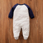 Casual Striped Sports Long-Sleeve Jumpsuit for Baby Children's clothing wholesale - PrettyKid