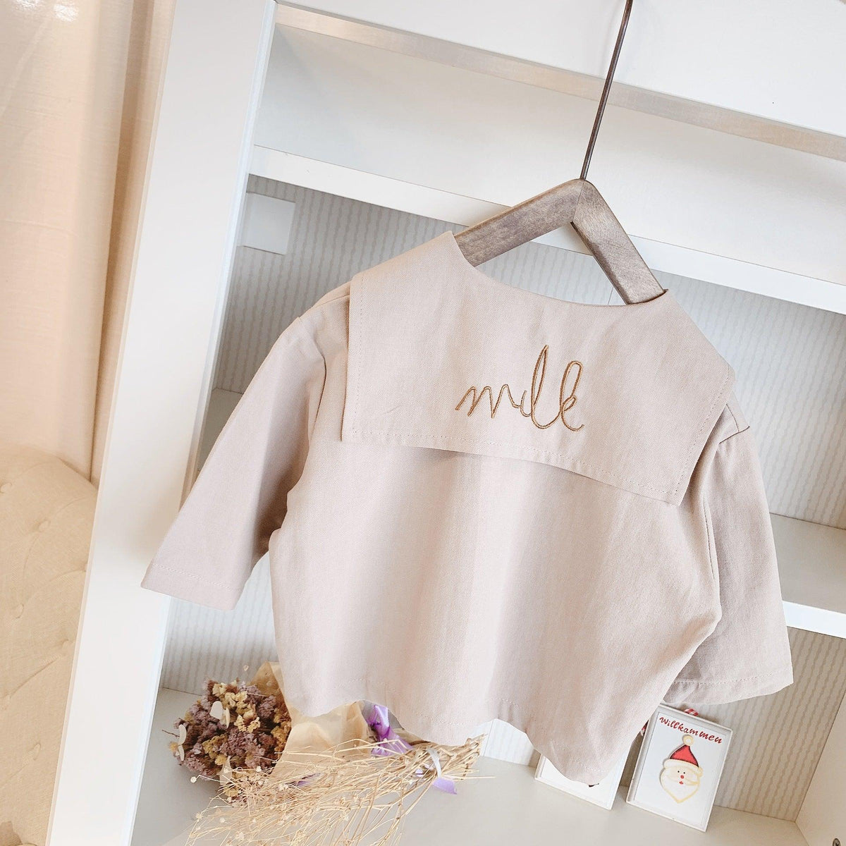 9months-5years Toddler Girl Blouse New Girls Embroidery Large Lapel Shirt Wholesale Childrens Clothing In Bulk - PrettyKid