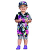 Boys And Girls Printing Hoodie T-Shirt And Plaid Shorts Wholesale Toddler Clothing Sets - PrettyKid